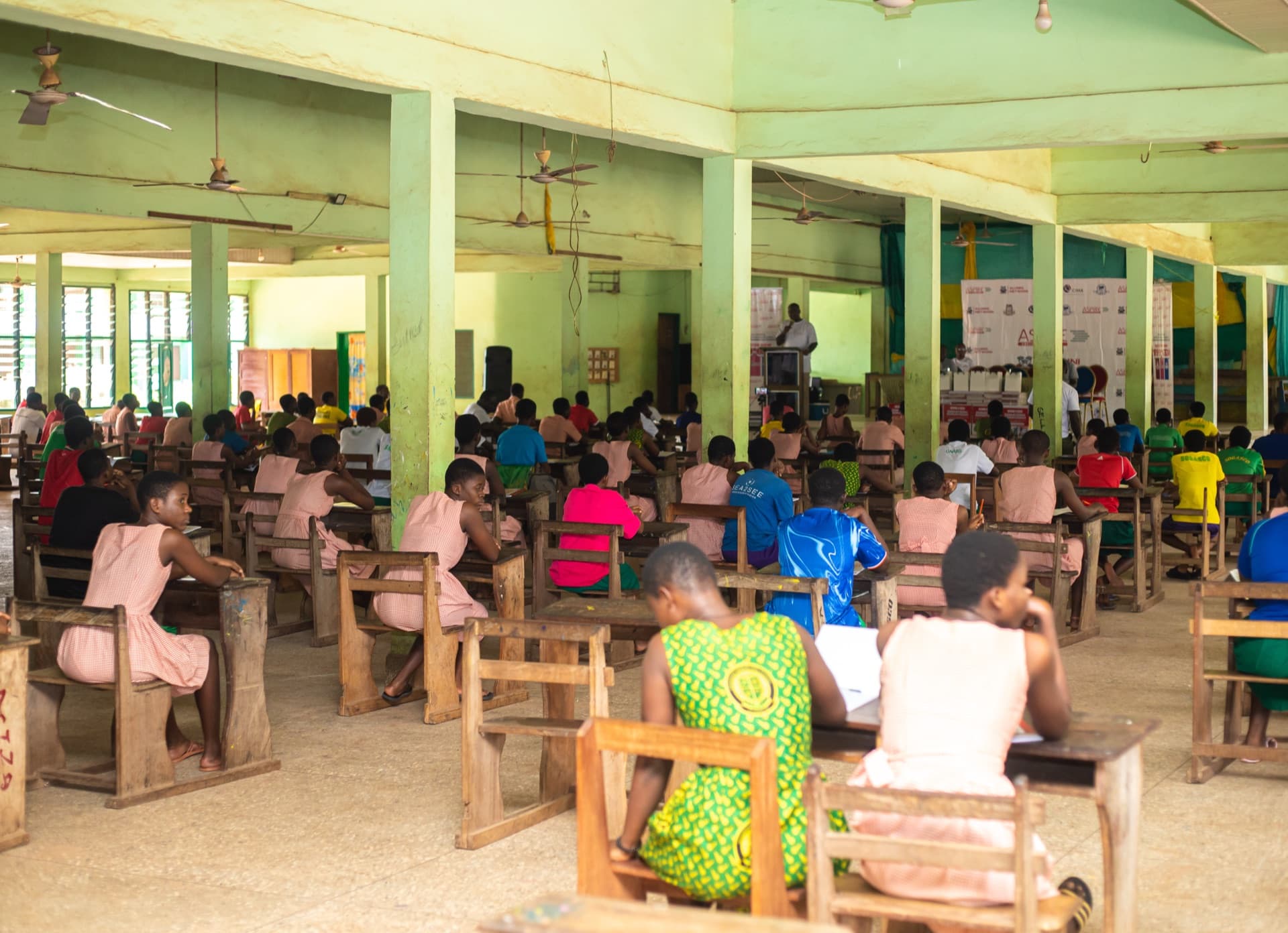 Aspire alumni during the Sogakope community outreach